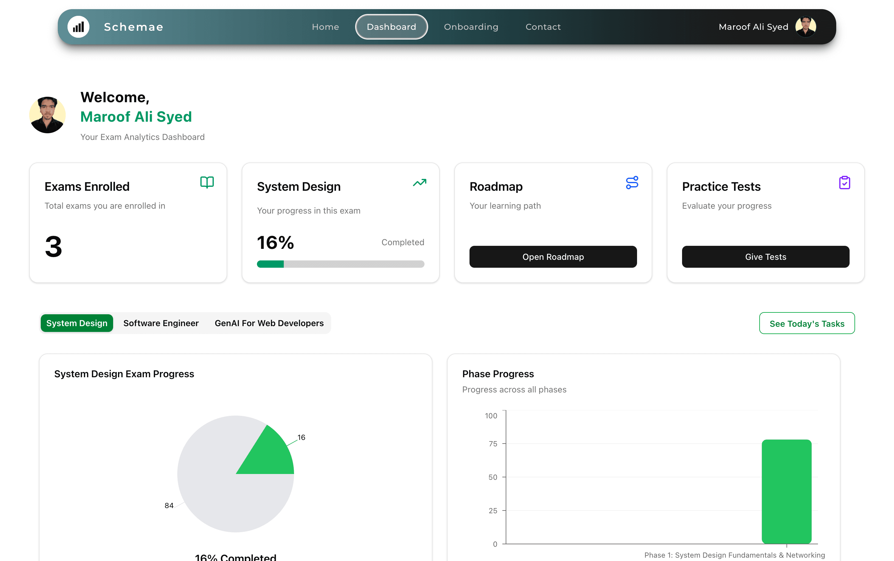 schemae Dashboard